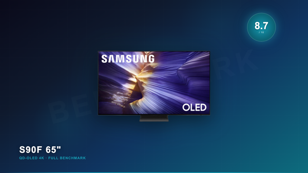 Samsung S90F 65 QD-OLED 4K - Benchmark complet 8.7/10