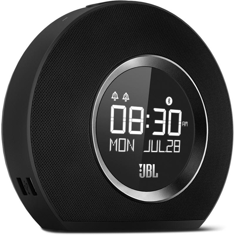 JBL 10-Watt Clock Radio with Built-in Bluetooth HORIZON2BLKAM IMAGE 1