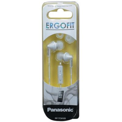 Panasonic In-Ear Headphones with Built-in Microphone RP-TCM125-W IMAGE 2