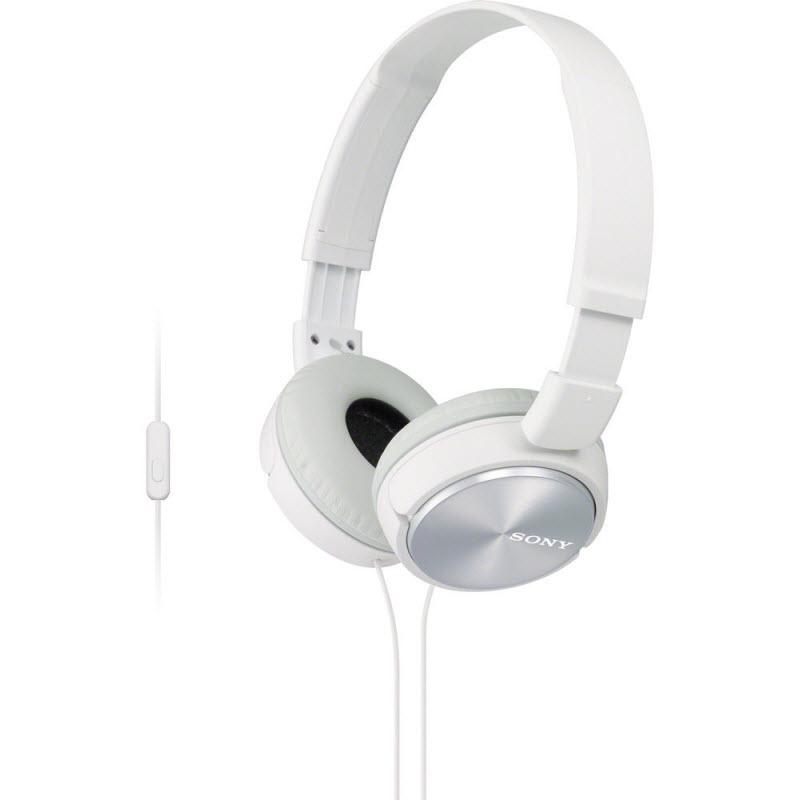 Sony Over-the-Ear Headphones with Built-in Microphone MDR-ZX310AP/W IMAGE 1