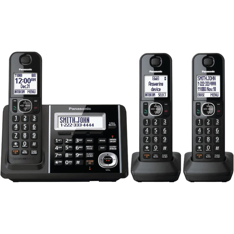 Panasonic KXTGD393B - Téléphone sans fil numérique avec répondeur et 3 Panasonic KXTGD393B - Téléphone sans fil numérique avec répondeur et 3