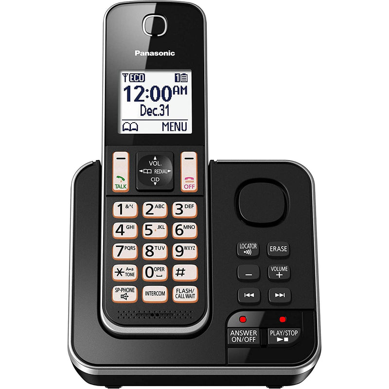 Panasonic Digital Cordless Answering System with 1 Handset KX-TGD390B IMAGE 1
