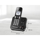Panasonic Digital Cordless Answering System with 1 Handset KX-TGD390B IMAGE 3