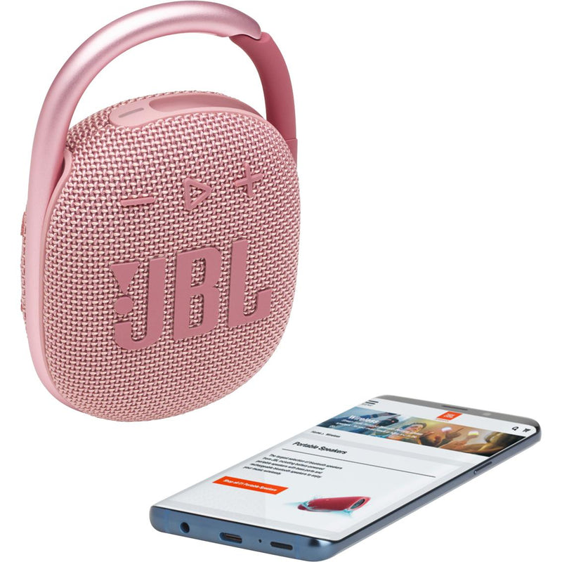 JBL Bluetooth 5-Watt Waterproof Portable Speaker JBLCLIP4PINKAM IMAGE 2