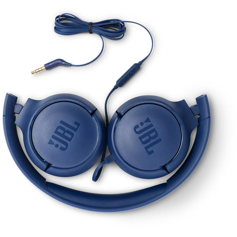 JBL Tune 500 On-Ear Headphones with Microphone JBLT500BLUAM IMAGE 3
