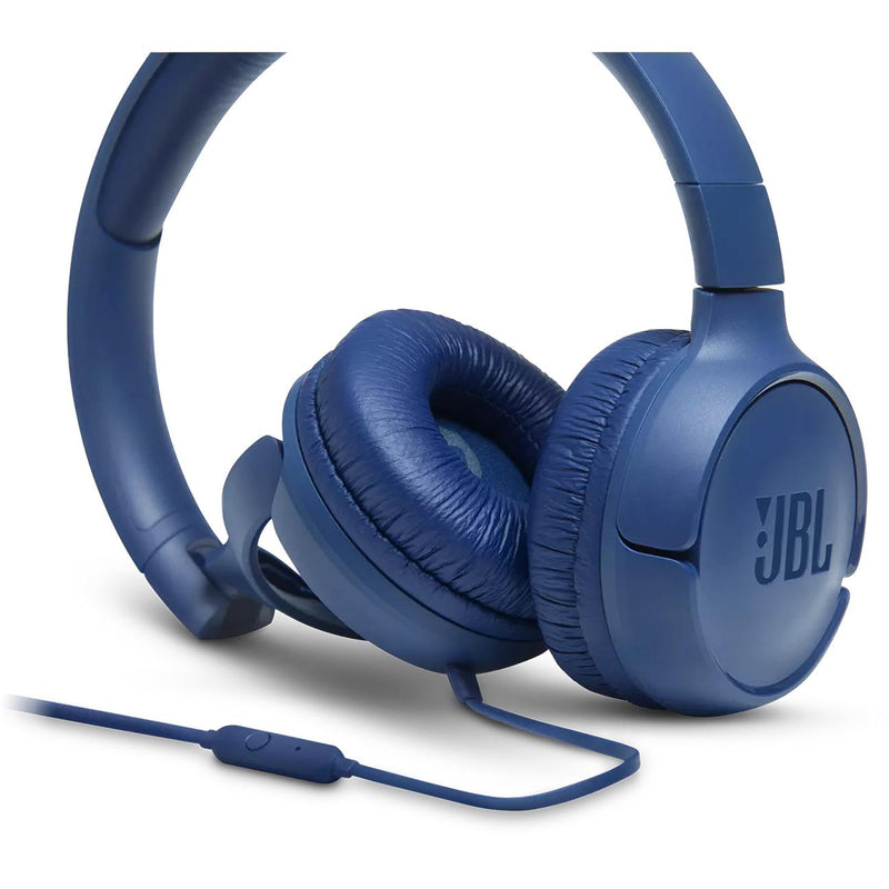 JBL Tune 500 On-Ear Headphones with Microphone JBLT500BLUAM IMAGE 5