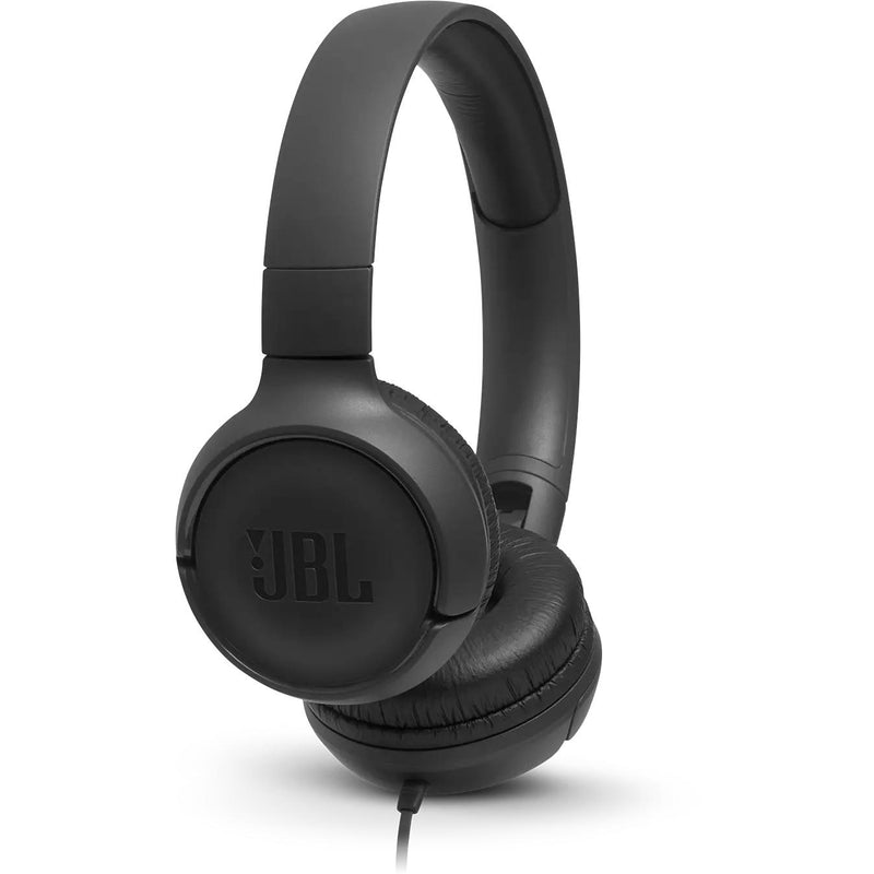 JBL Tune 500 On-Ear Headphones with Microphone JBLT500BLKAM IMAGE 1