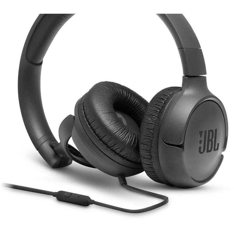 JBL Tune 500 On-Ear Headphones with Microphone JBLT500BLKAM IMAGE 5