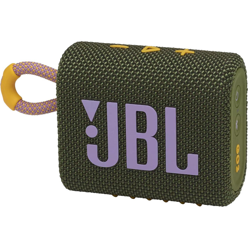 JBL Bluetooth Waterproof Portable Speaker JBLGO3GRNAM IMAGE 2