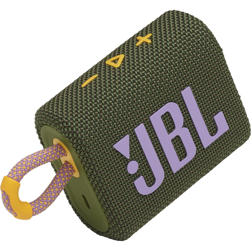 JBL Bluetooth Waterproof Portable Speaker JBLGO3GRNAM IMAGE 6