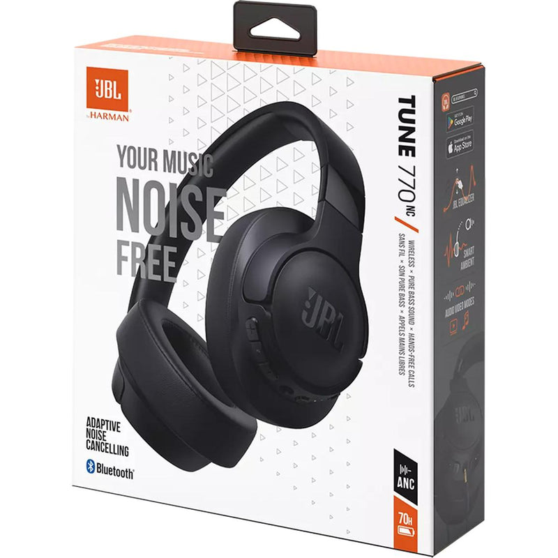 JBL Bluetooth Over-the-Ear Headphones with Microphone JBLT770NCBLKAM IMAGE 12