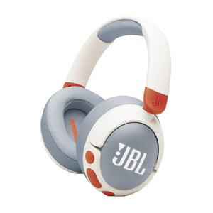 JBL Junior 470NC (White) – Wireless Over-Ear Kids Headphones with ANC & Safe-Sound